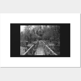 Ancient stone bridge in the town of Bakewell, Derbyshire Posters and Art